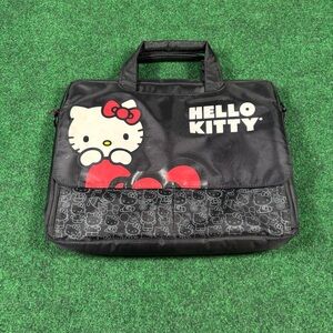 Hello Kitty Black Laptop Computer Messenger Bag 15” Travel Case